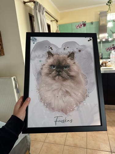 Customer photo review of Πορτραίτο Κατοικίδιου - Νερομπογιά