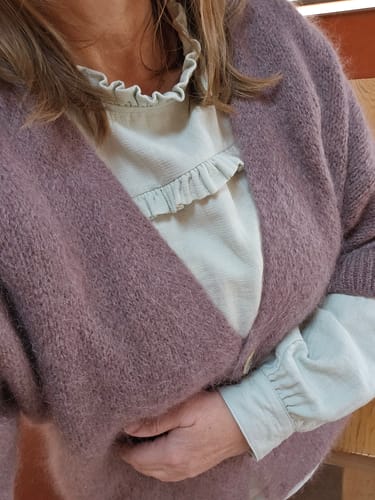 Customer photo review of Gilet Hana Moka