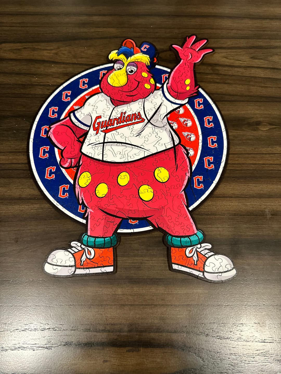 Customer photo review of Cleveland Guardians™ Mascot - Wooden Puzzle