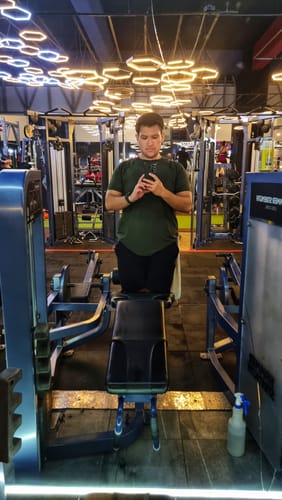 Customer photo review of Training Sport Tee - Army Green