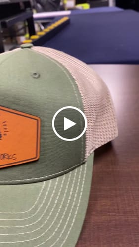 Customer video review of Premium Custom Leather Patch Hats (Wholesale)