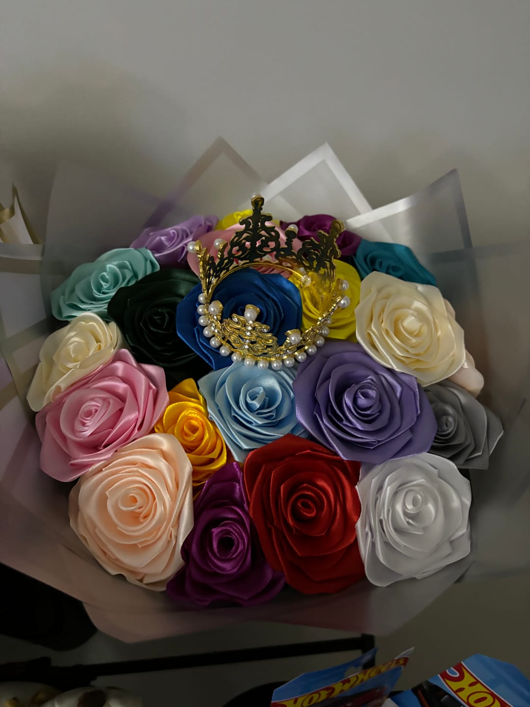 Customer photo review of Custom birthday party decoration round circle backdrop cover plinth cylinder pedestal cloth cover