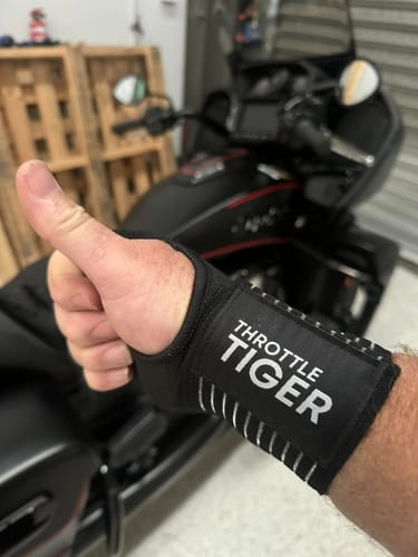 Customer photo review of Motorcycle Wrist Support - Ride Without Wrist Pain