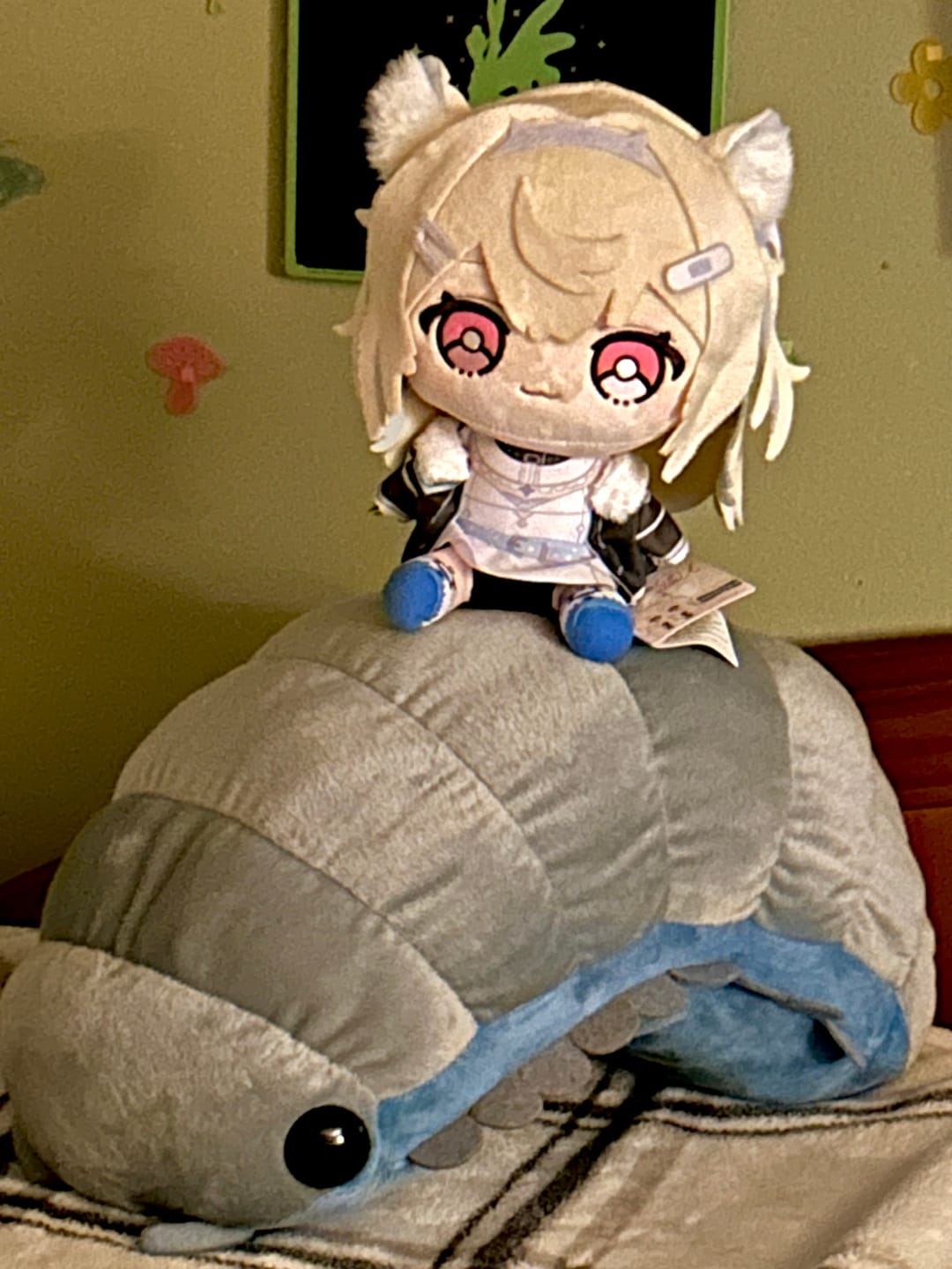 Customer photo review of Isopod Plushie (2 COLORS, 2 SIZES)