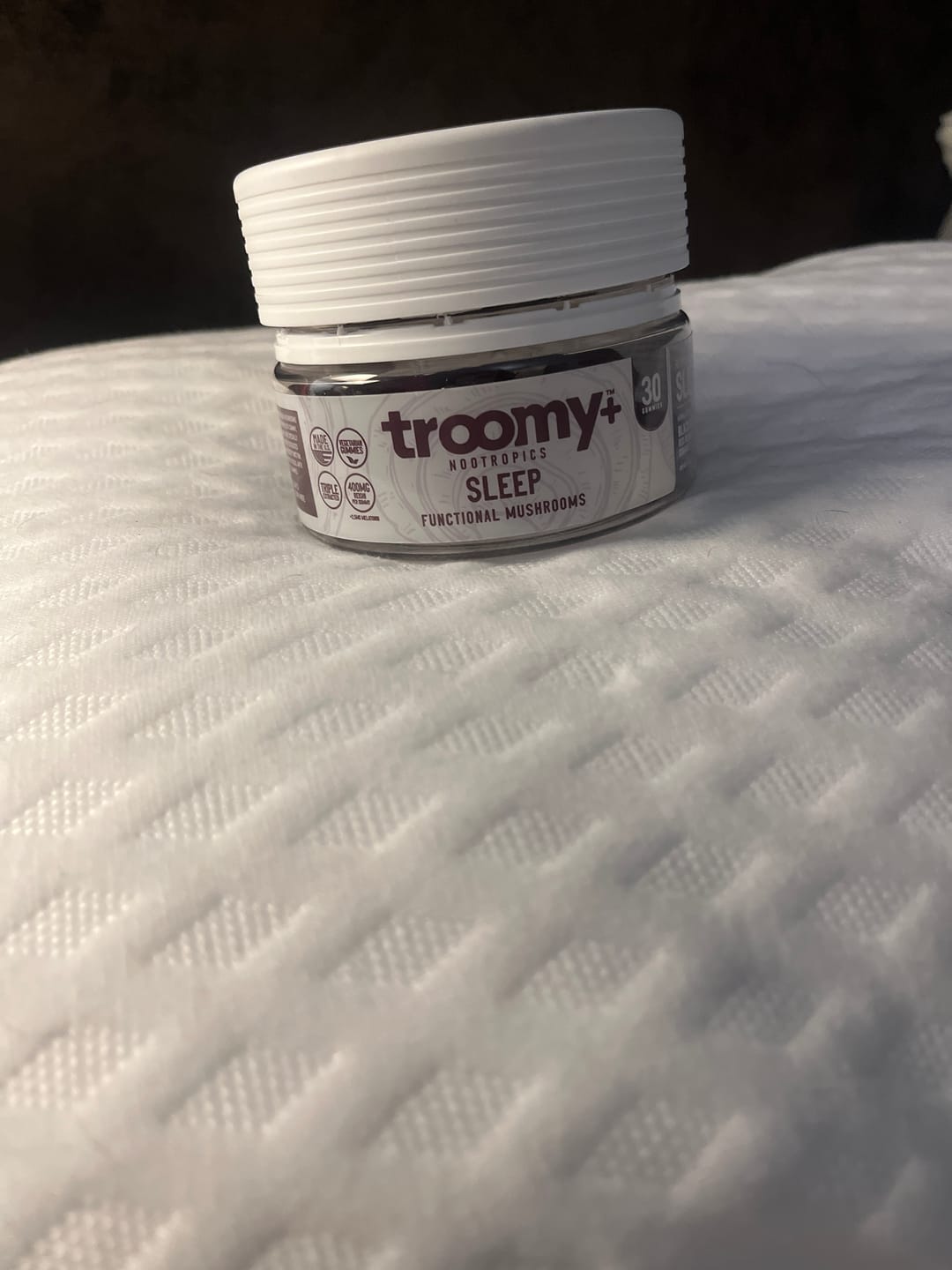 Customer photo review of Sleep: Reishi + Melatonin Gummies