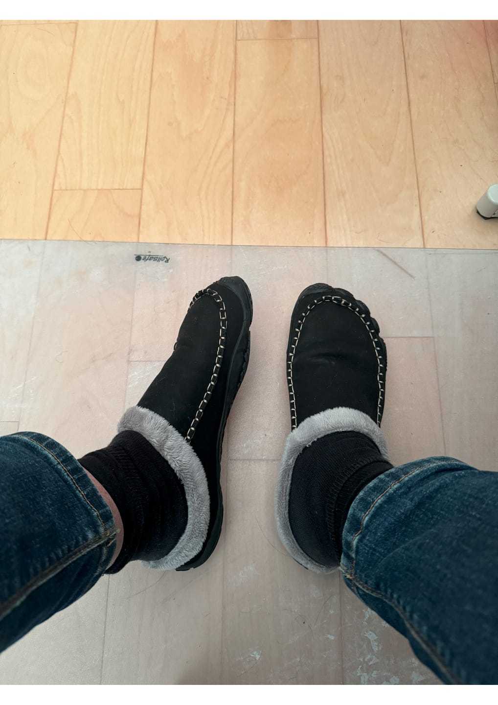 Customer photo review of Home Pro - warme Barfuß-Hausschuhe