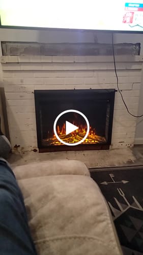 Customer video review of Electric Fireplace Insert 37'' 750W/1500W