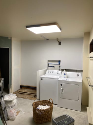 Customer photo review of Rectangle LED Flush Mount Light