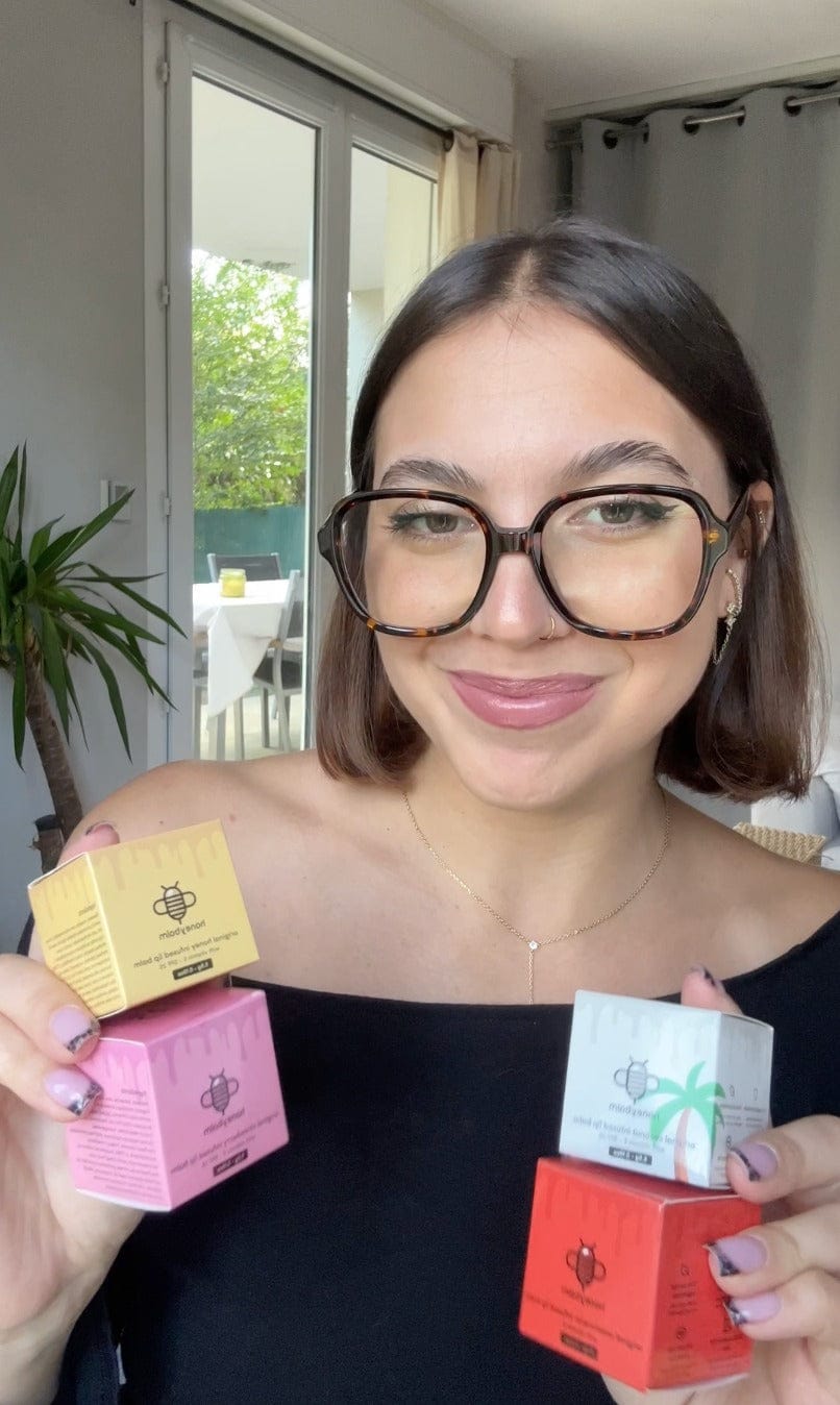 Customer photo review of Honeybalm Cherry SPF