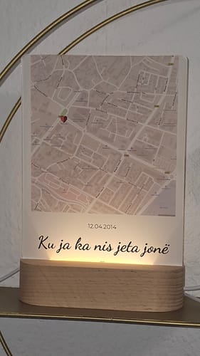 Kundenbewertung mit Foto zu Holzfuß für Acrylglas (20x30cm)