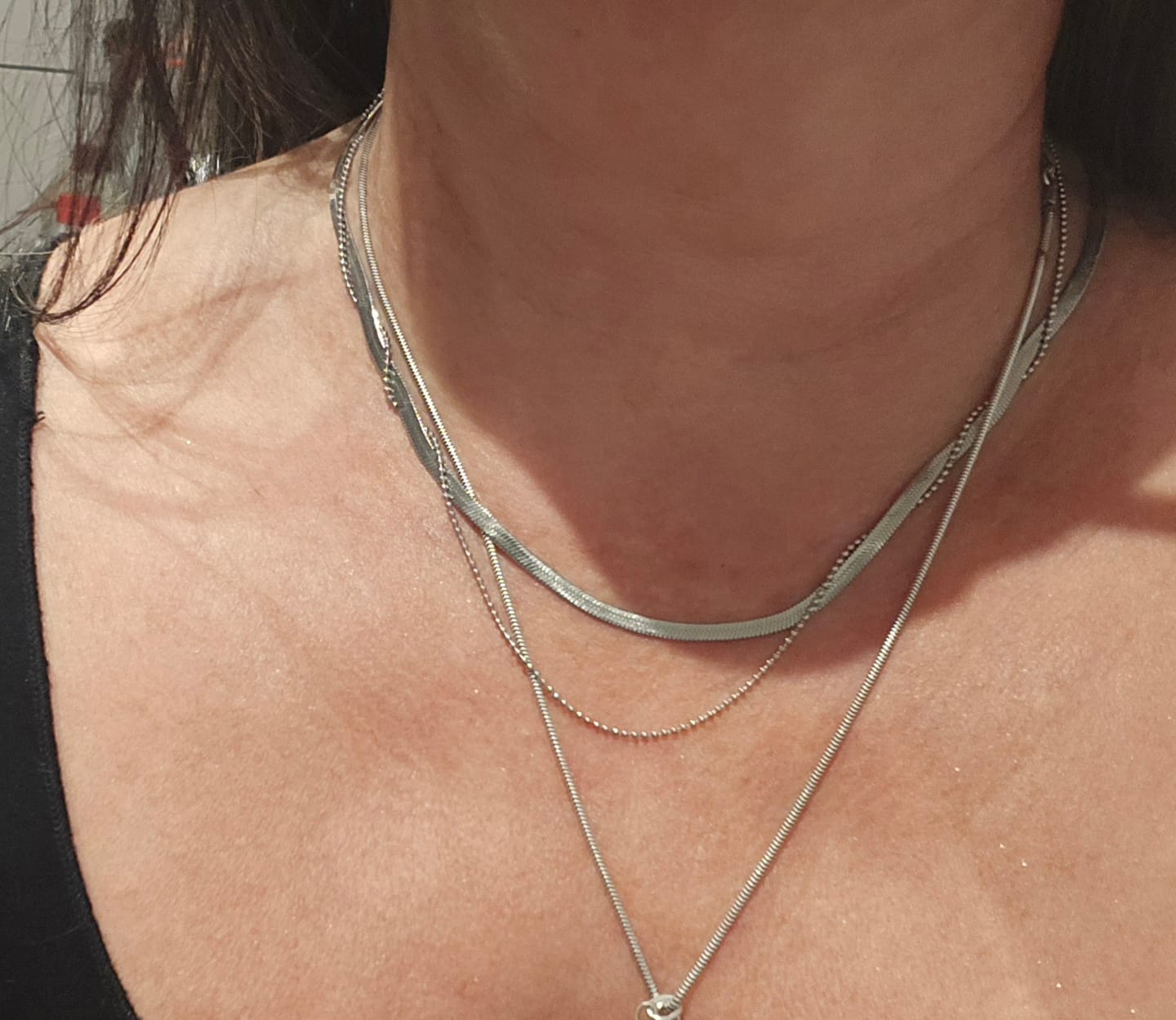 Customer photo review of Sleeky Halskette | 18K vergoldet