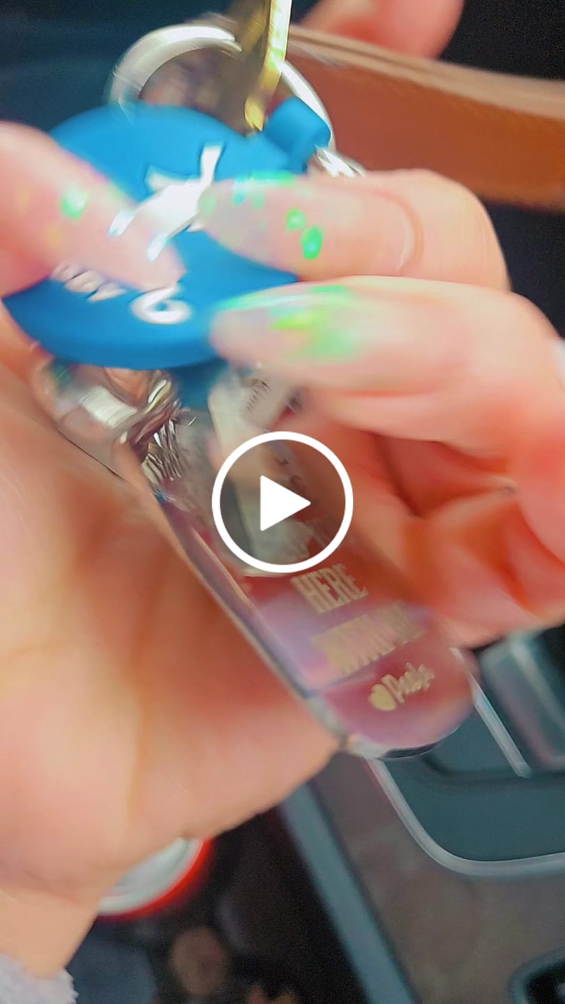 Customer video review of Drive Safe - Personalized Engraved Stainless Steel Keychain