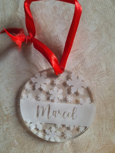 Customer photo review of Weihnachtsdeko mit Schneeflocken