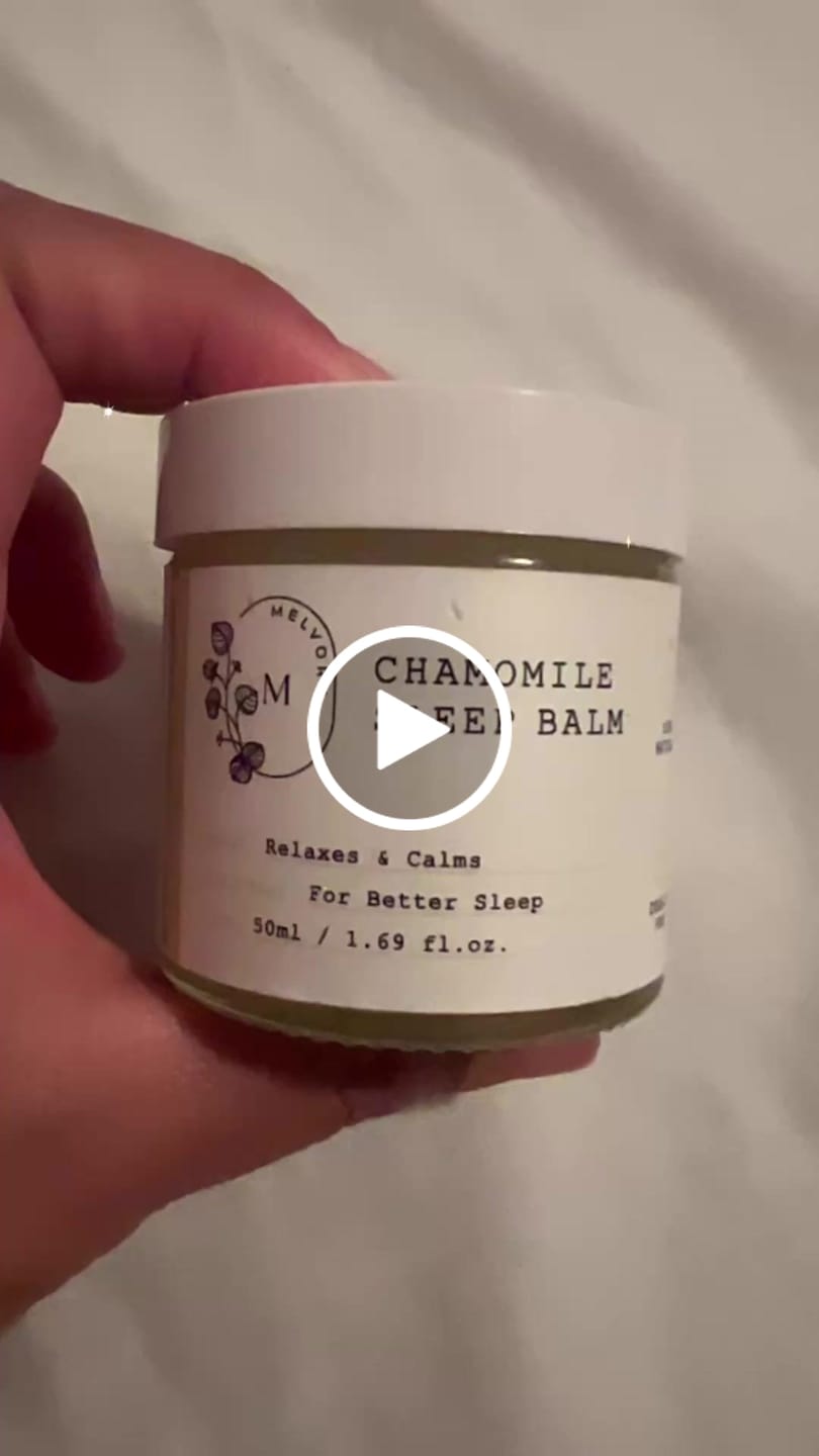 Customer video review of Chamomile Sleep Balm