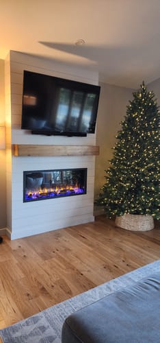 Customer photo review of Rustic Mantels