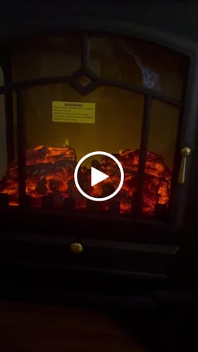 Customer video review of Portable Electric Fireplace Stove Heater