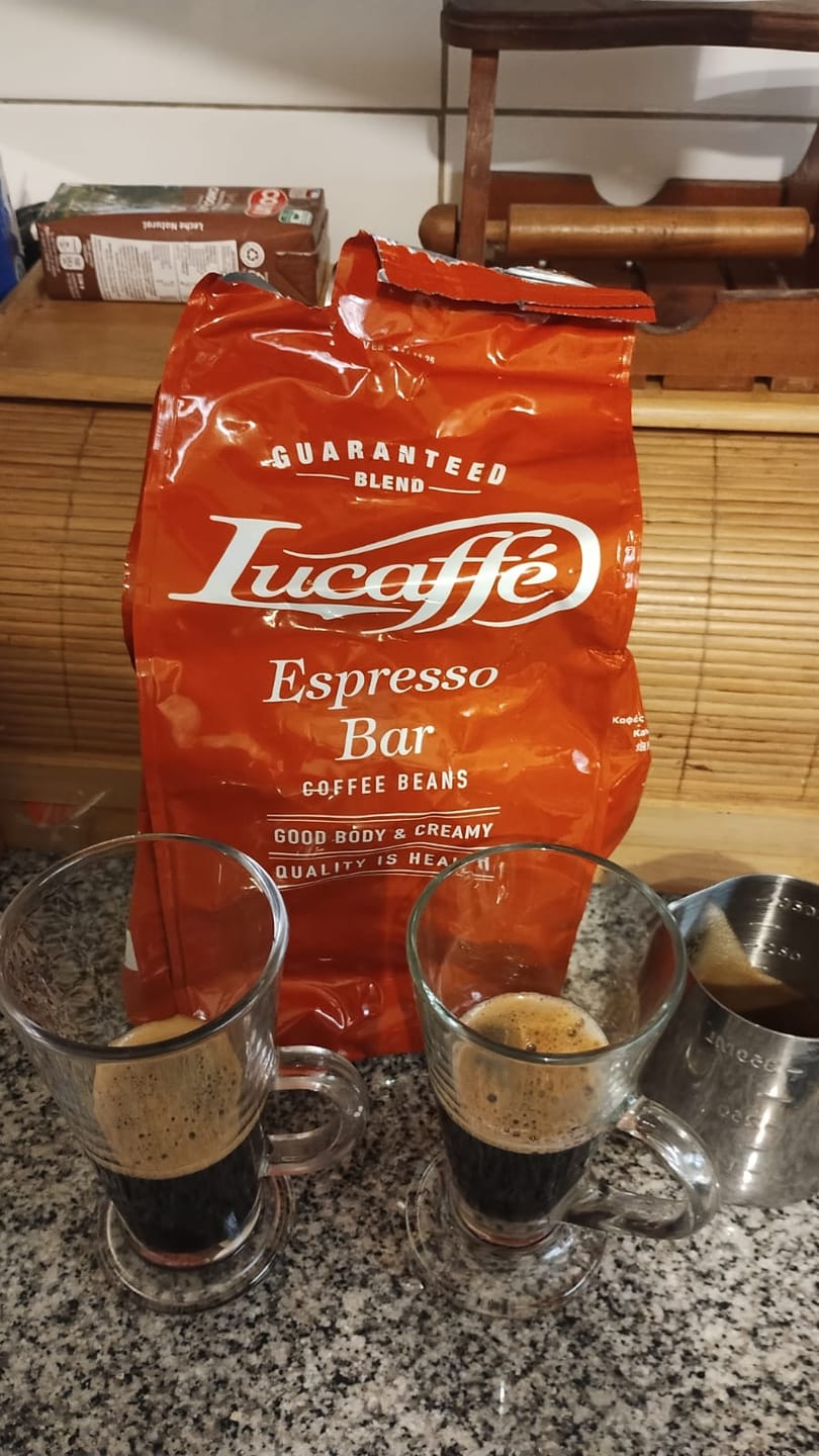 Customer photo review of Lucaffe Espresso Bar 1 kg Grano Entero