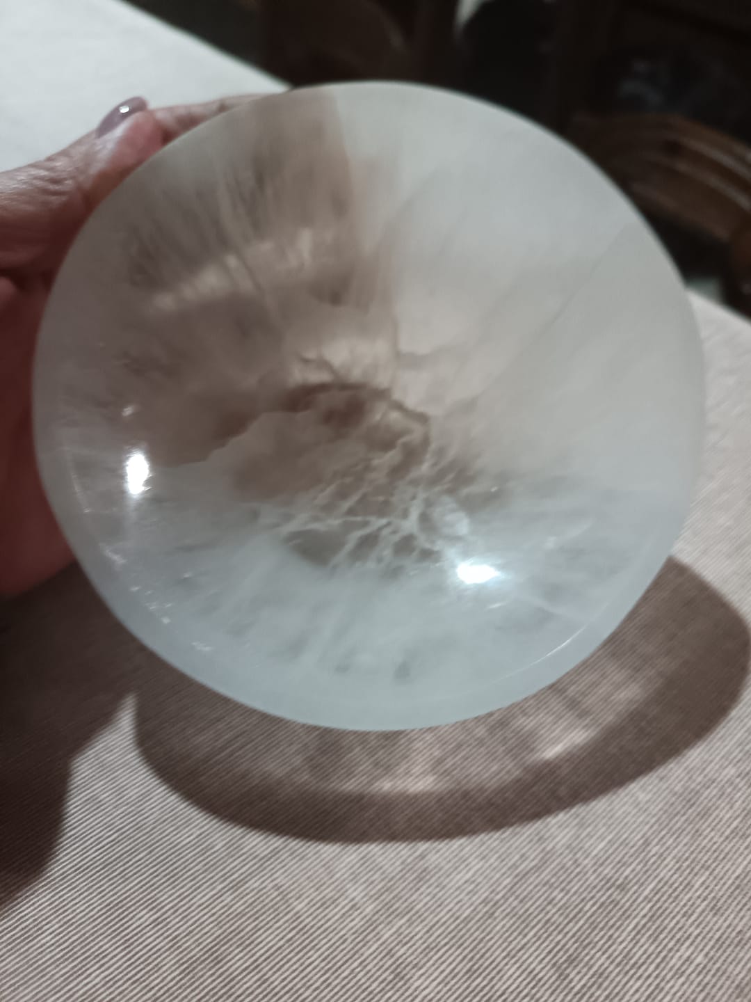 Customer photo review of Bol de Selenita Redondo | Bienestar - Tranquilidad
