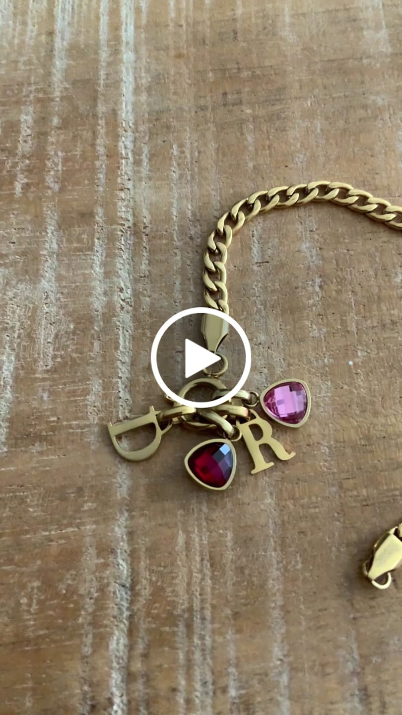 Customer video review of Letter charm