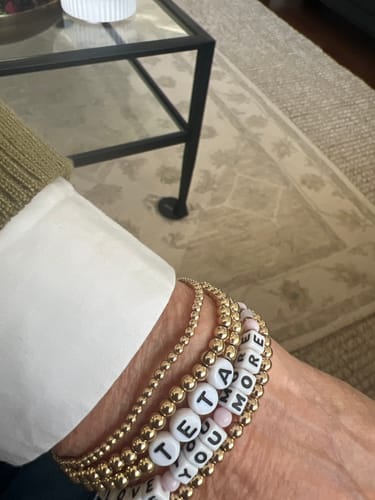 Customer photo review of custom fun juno bracelet (4mm)