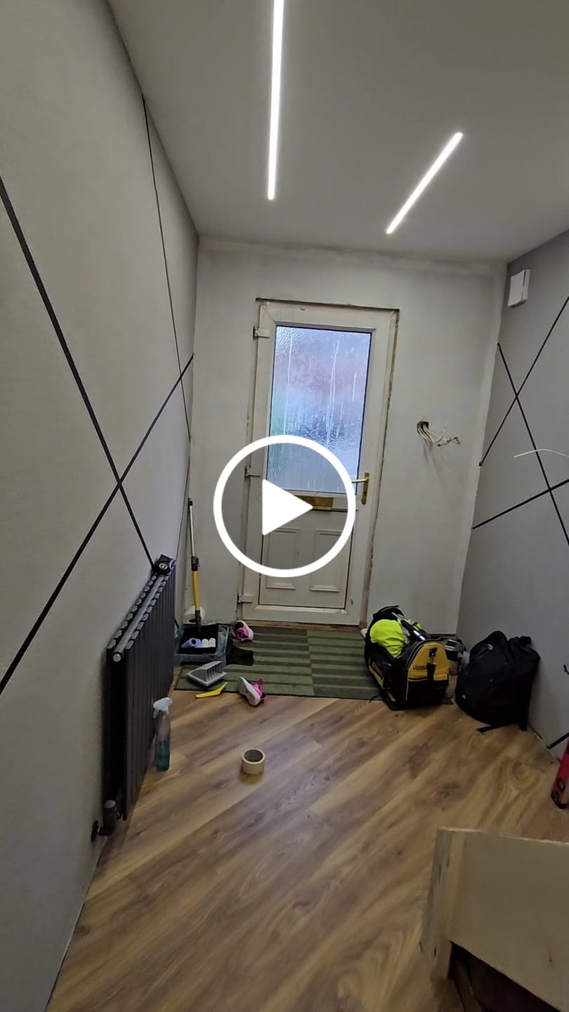 Customer video review of 2 Meters Trimless 12MM Wide Plaster-In Aluminum LED Profile Channel with Frosted Diffuser & Accessories for LED Strip Lighting