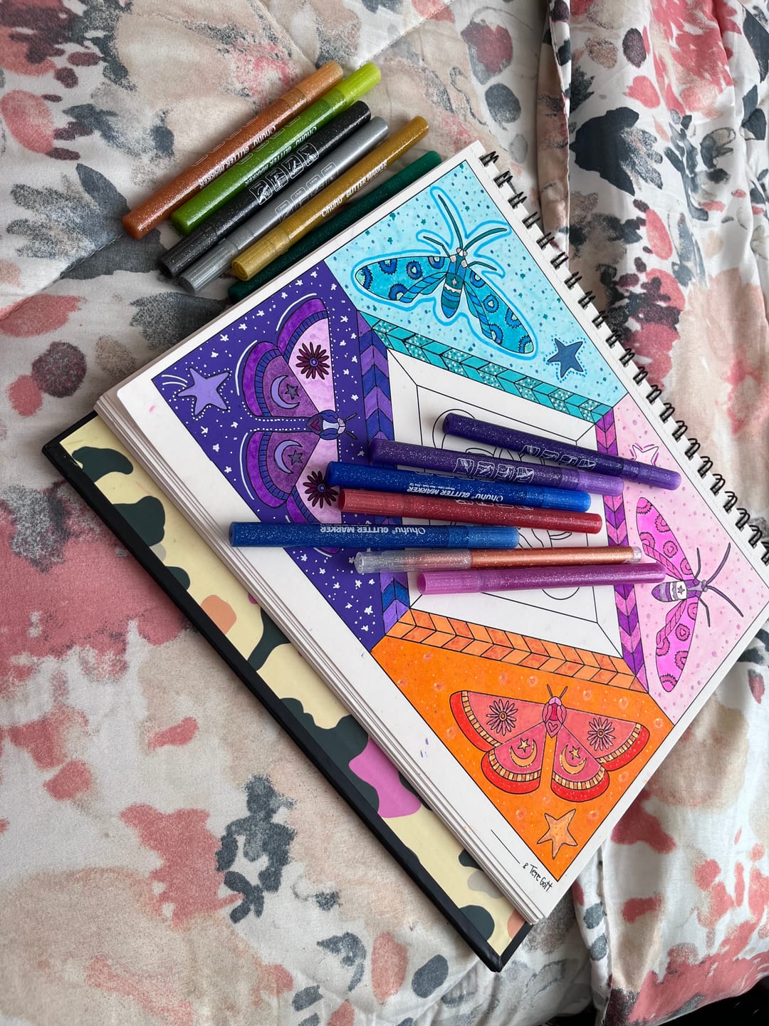 Customer photo review of Ohuhu - Set 12 Marcadores Glitter Marker