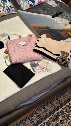 Customer photo review of Maglione Rebel Bear lungo - beige