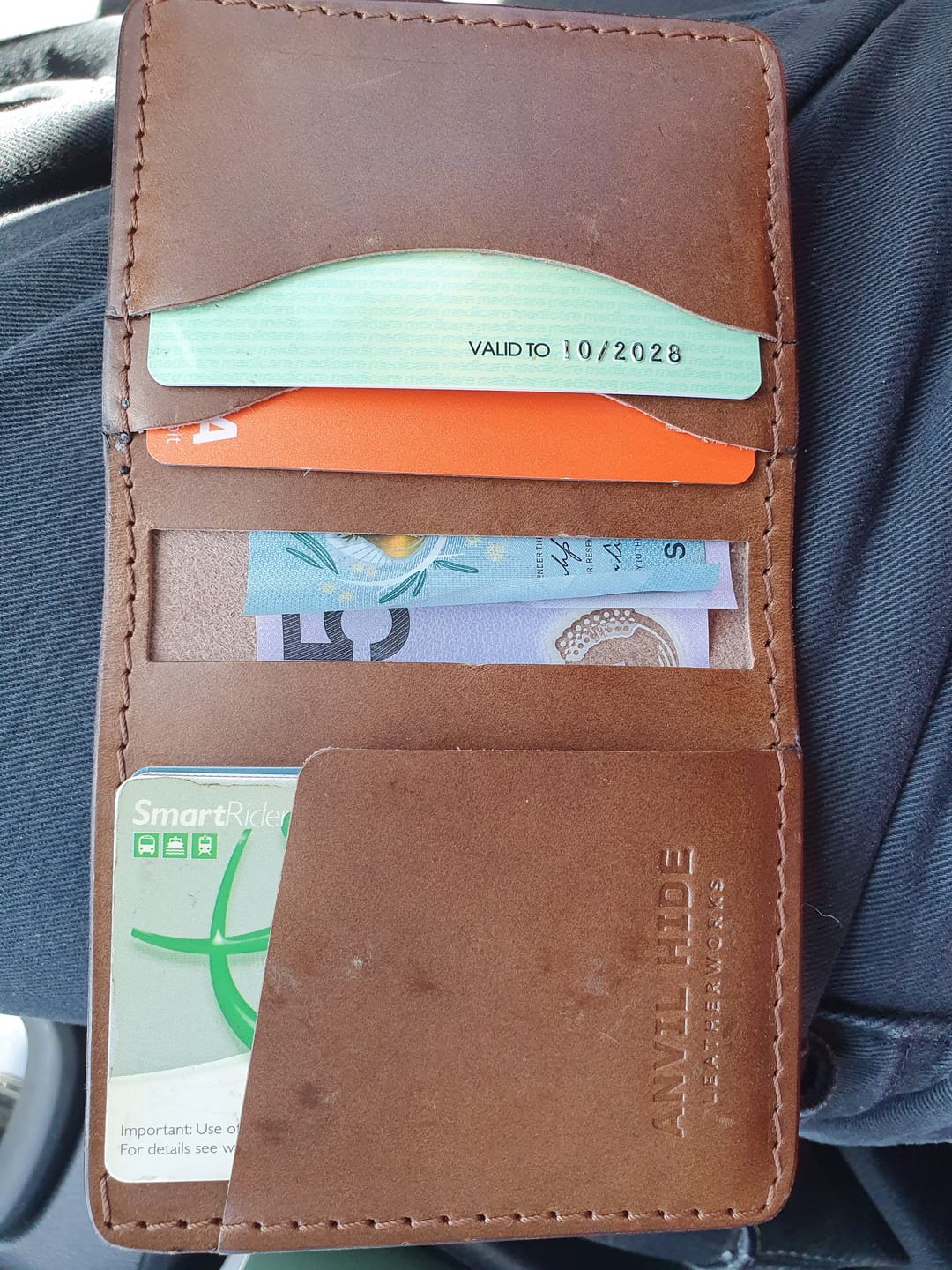 Customer photo review of The Bi-fold Wallet