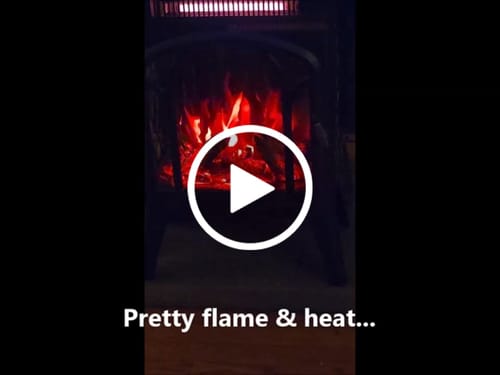 Customer video review of Electric Fireplaces 1500W 5100 BTU