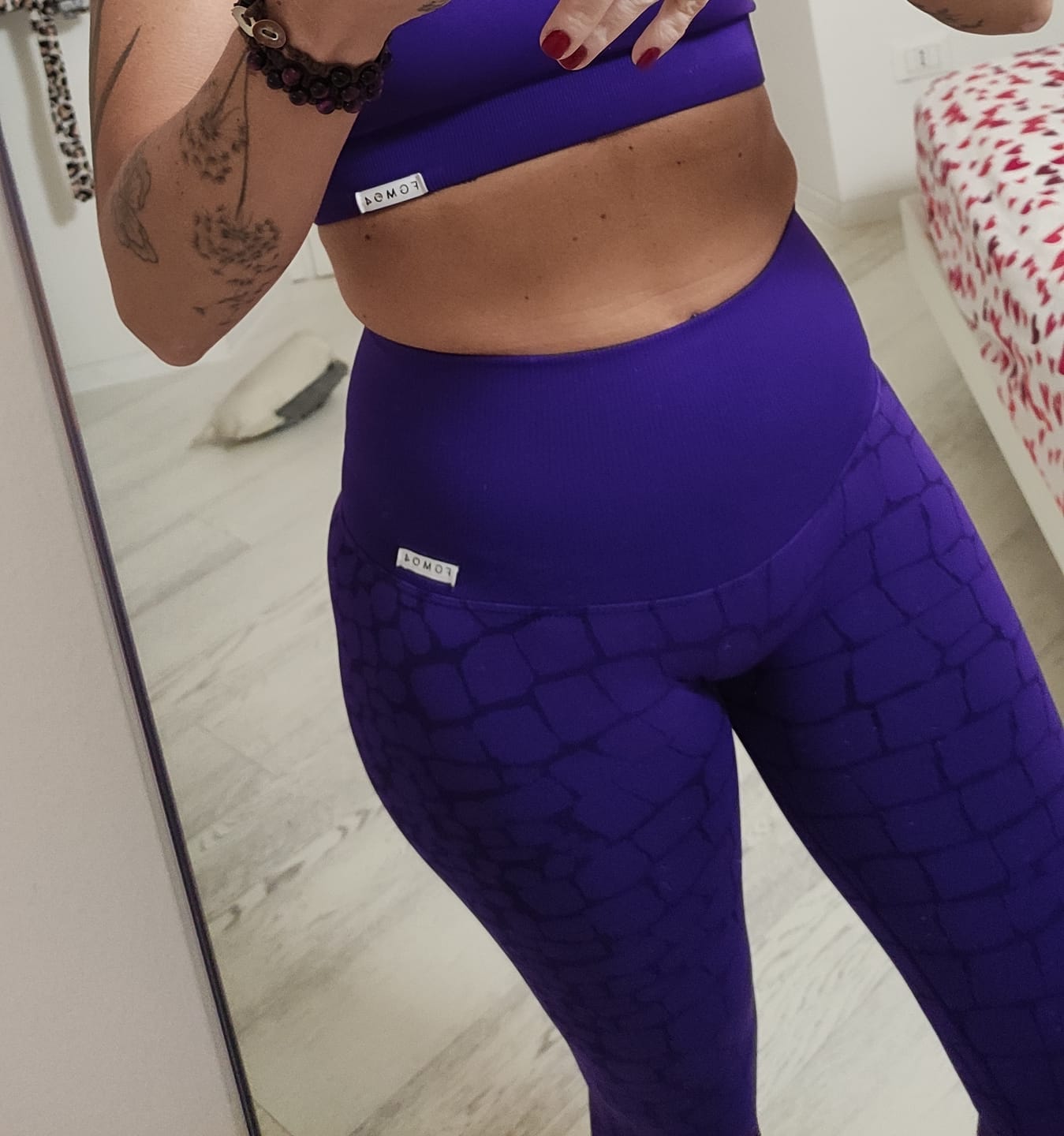 Customer photo review of Leggings All-up Cocco Viola