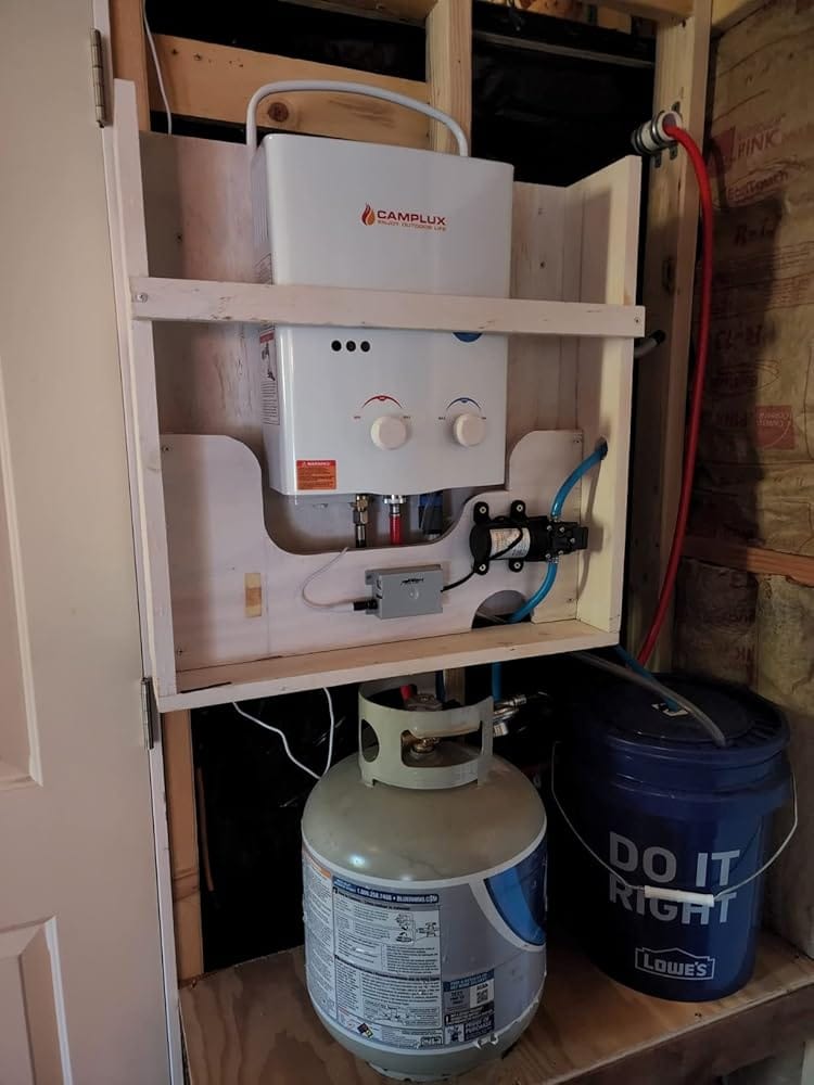 Customer photo review of Camplux AY132P43 Gasdurchlauferhitzer mit Tragbarer Griff