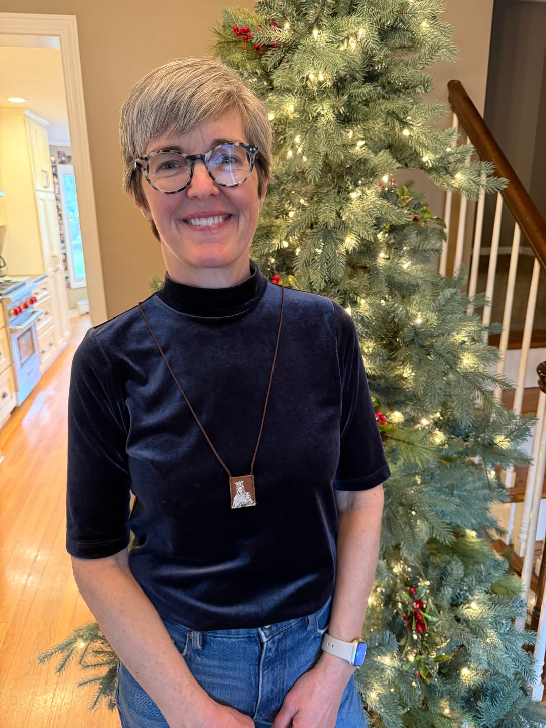 Customer photo review of OLMC Crown of Stars | Our Lady of Mt. Carmel Premium Brown Scapular