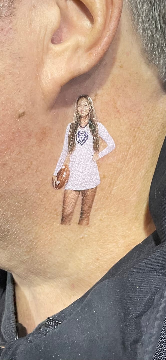 Customer photo review of Custom Photo Temporary Tattoo