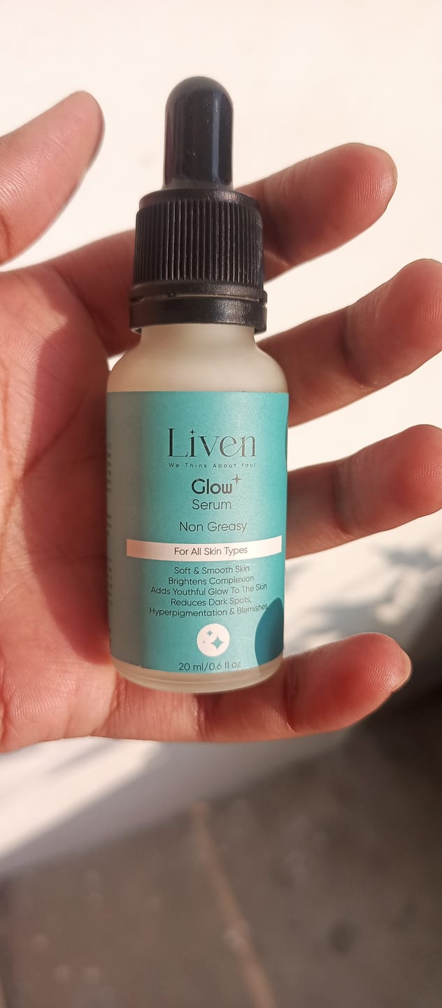 Customer photo review of Glow Serum