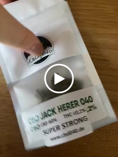 Customer video review of Jack Herer Extra Strong 60% - CBD Blüten - Indoor - Unsere stärkste CBD Sorte