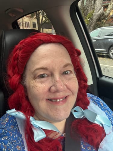 Customer photo review of Gold Glitter Freckles Makeup Patches