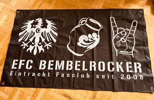 Customer photo review of Fahne inkl. Druck