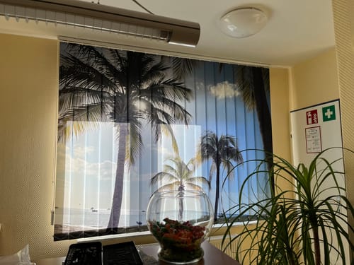 Customer photo review of Lamellenvorhang mit Motiv