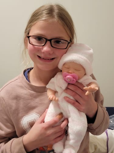 Customer photo review of 13 Inch Drink-and-Wet System "Allison"