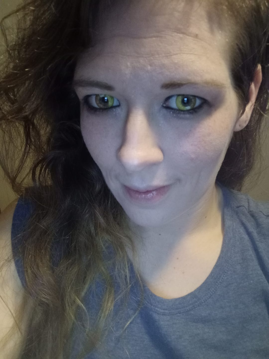 Customer photo review of Cosplay Anime Yellow Prescription Coloured Contact Lenses