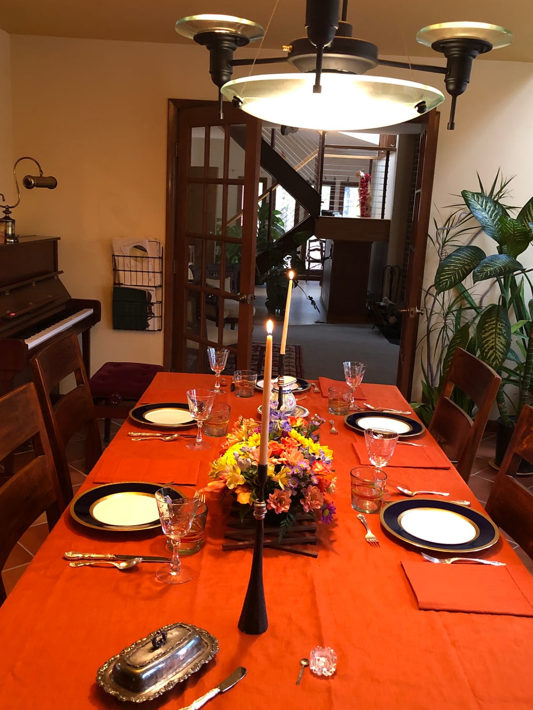 Customer photo review of Classic Hemstitch Tablecloth