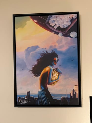 Customer photo review of Paveikslas "We Traded Dreams For Gold"