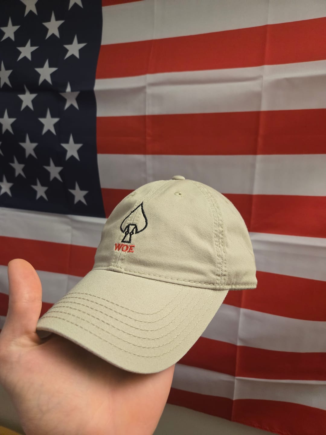 Customer photo review of W.O.E. Spearhead Dad Hat