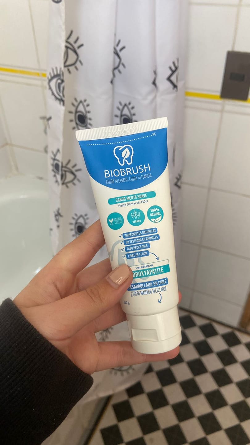 Customer photo review of Pasta Dental Natural Menta S/Flúor Hydrox. (HA) 100 gr