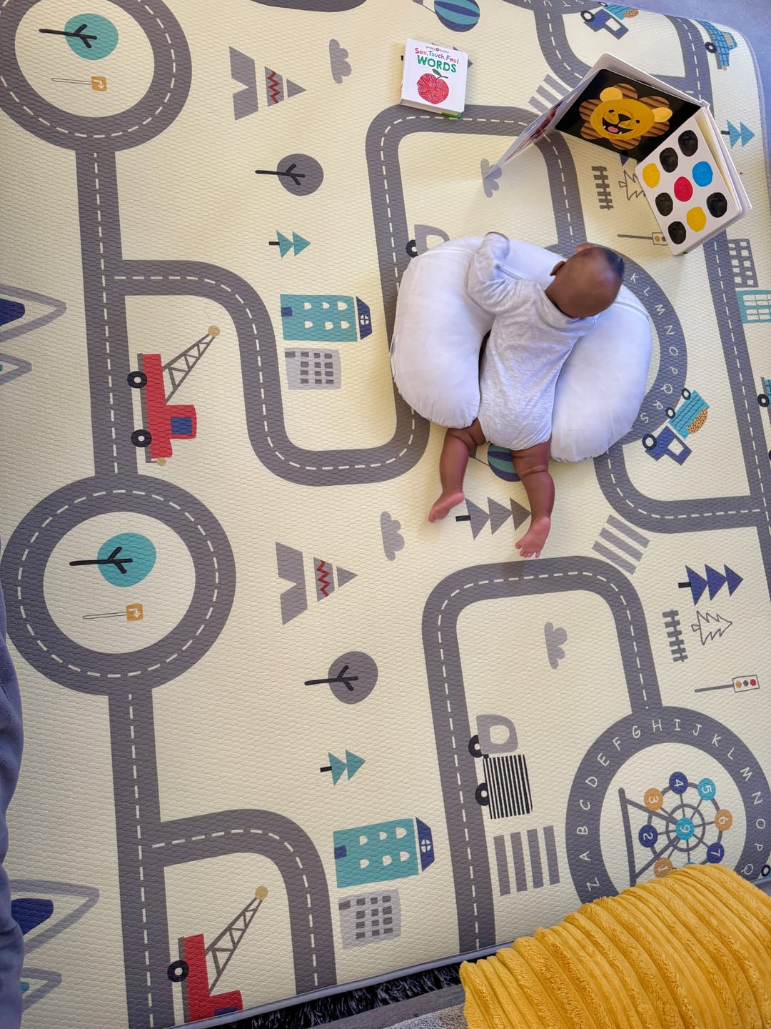 Customer photo review of Car track and Alphabet play mat