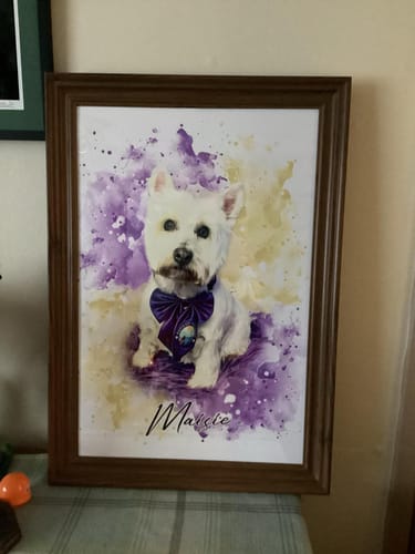 Ellen B. review of Your Dog as Watercolor Portrait image 1 out of 2