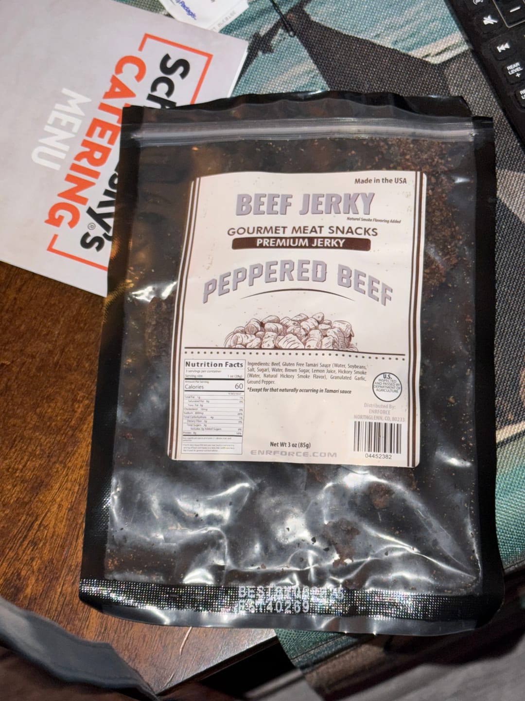 Customer photo review of Gourmet Premium Beef Jerky