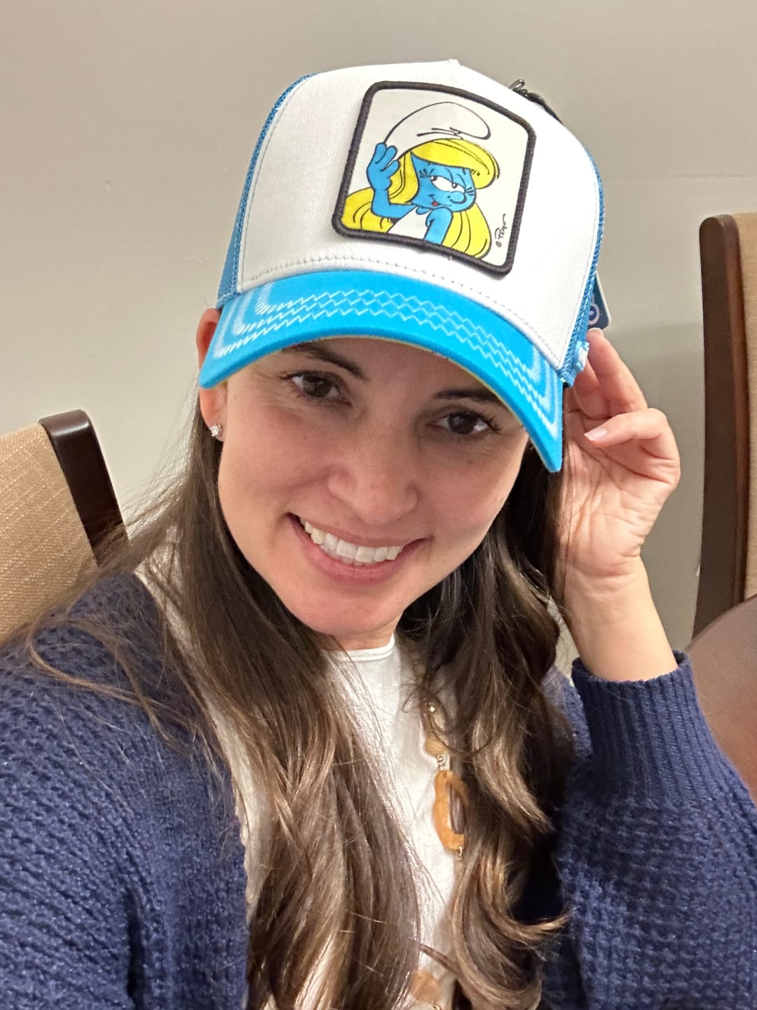 Customer photo review of OVERLORD X Smurfs: Smurfette Trucker Cap