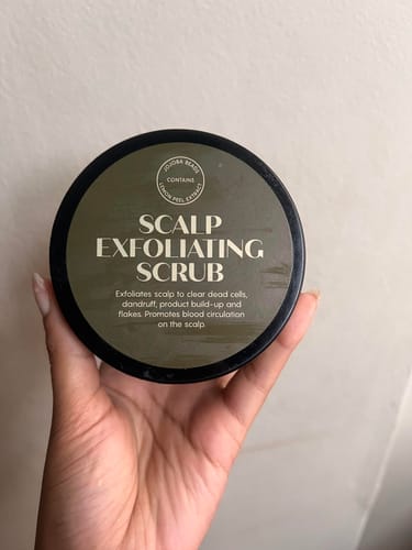 Customer photo review of Scalp Exfoliating Scrub (200ml)