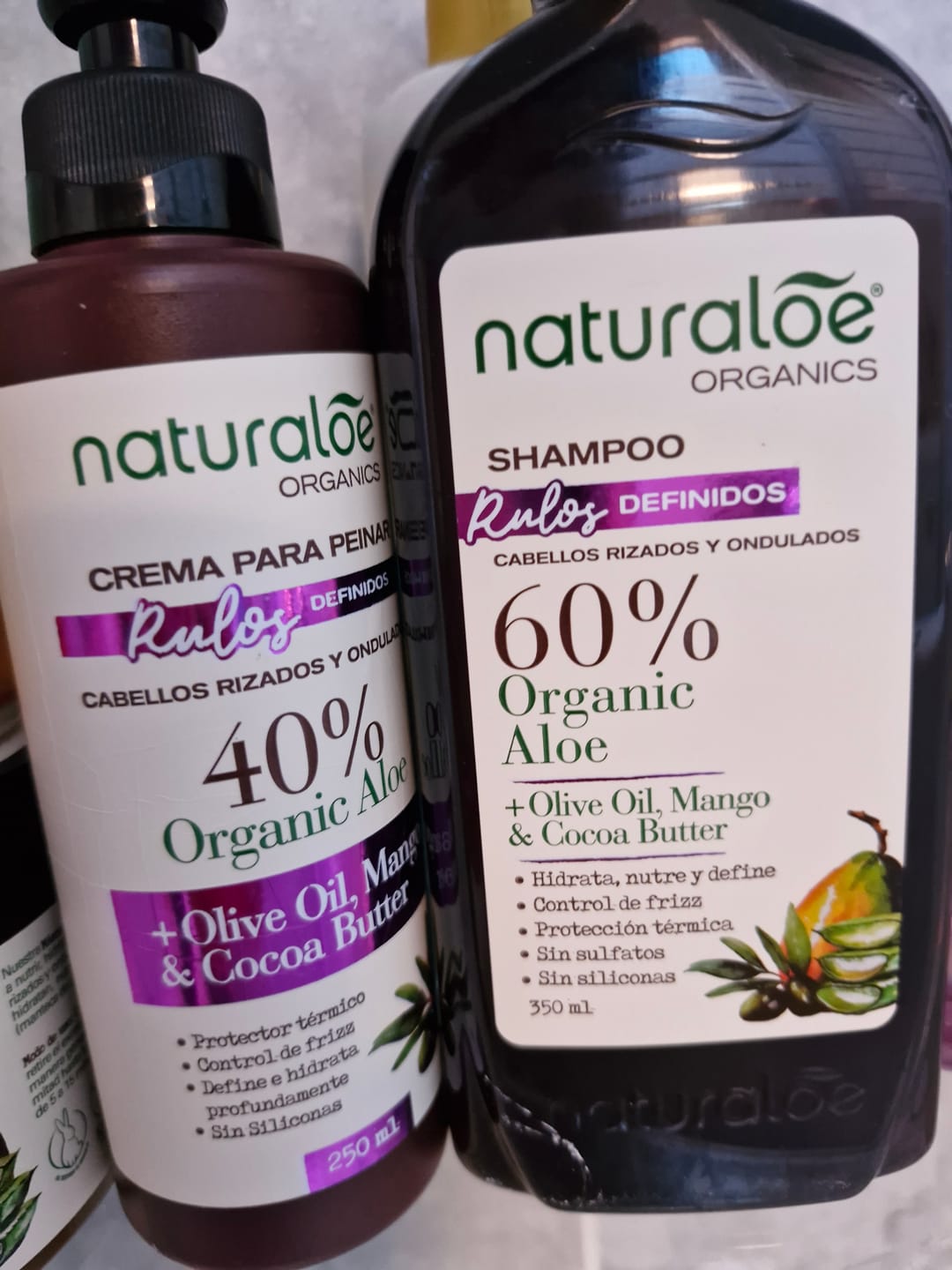 Customer photo review of Shampoo Rulos Definidos 350ml